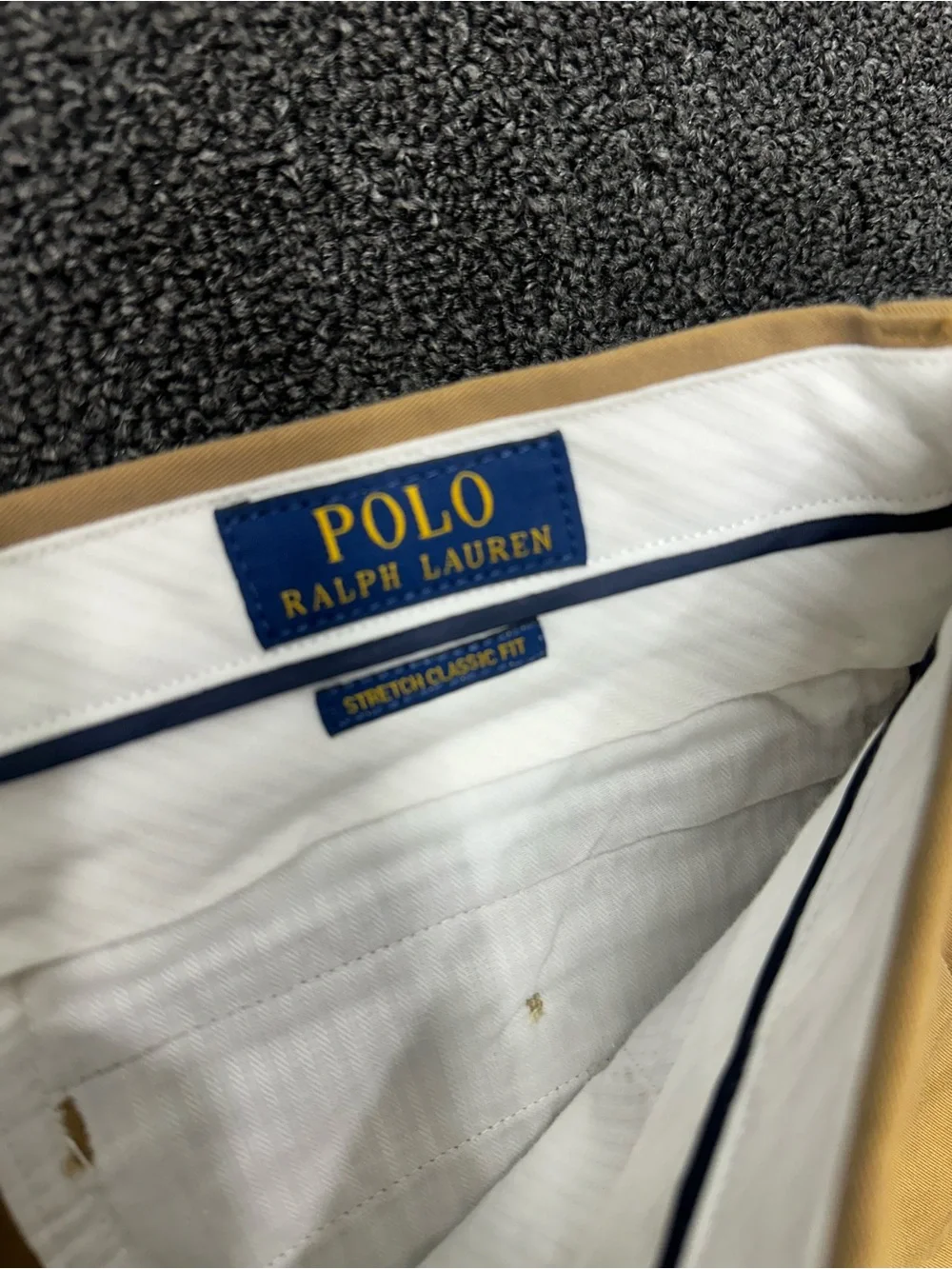 POLO RALPH LAUREN Mens 35x30 Stretch Classic Fit Chino Pants Tan- NWT
